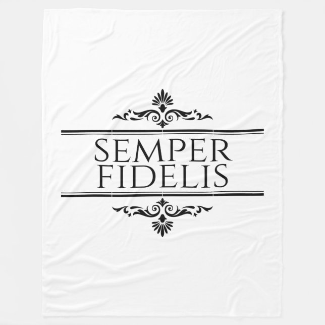 Semper Fidelis Fleece Blanket (Front)