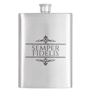 Semper Fidelis Hip Flask