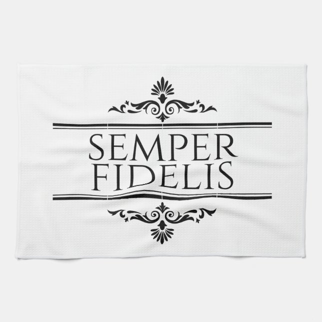 Semper Fidelis Kitchen Towel (Horizontal)