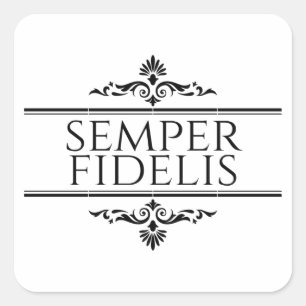 Semper Fidelis Square Sticker