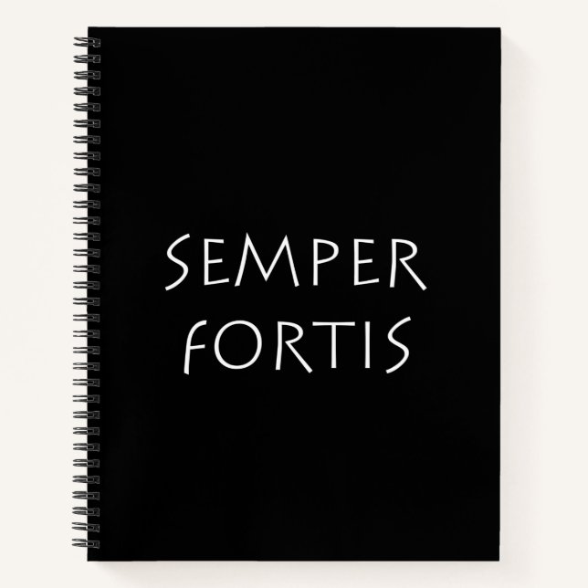Semper fortis notebook (Front)