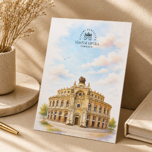 Semper Opera Germany   Famous Iconic Landmark Postcard
