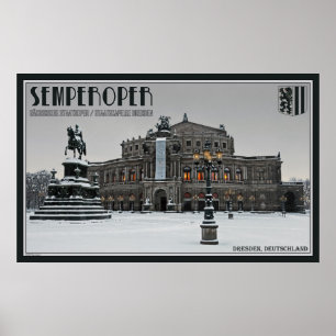 Semperoper - Dresden Opera House Poster