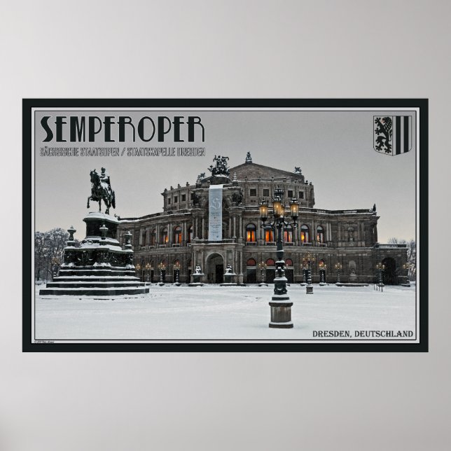 Semperoper - Dresden Opera House Poster (Front)