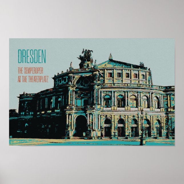 Semperoper Opera House & Concert Hall, Dresden Poster (Front)