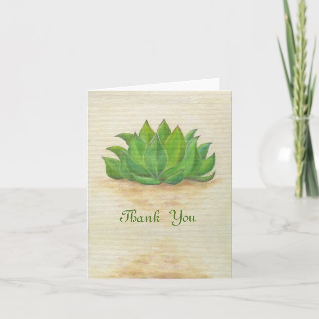 Sempervivum thank you card (Front)