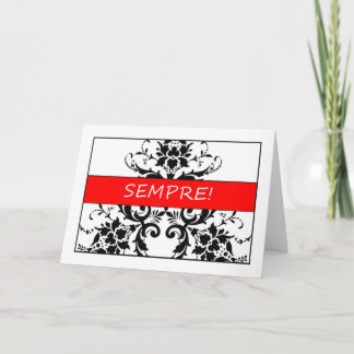 Sempre - Congratulations Wedding Card in Italiano
