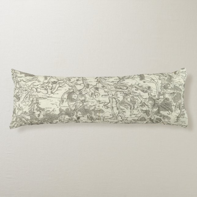 Semur, Montbard Body Pillow (Front)