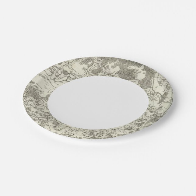 Semur, Montbard Paper Plate (Angled)