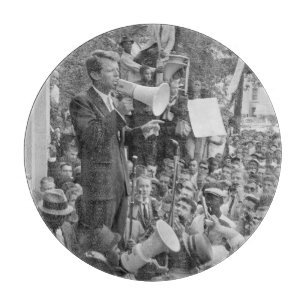 Sen. Robert Kennedy Campaigning for US President   Cutting Board