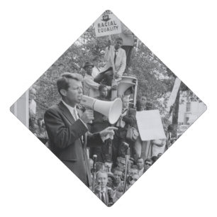 Sen. Robert Kennedy Campaigning for US President   Graduation Cap Topper