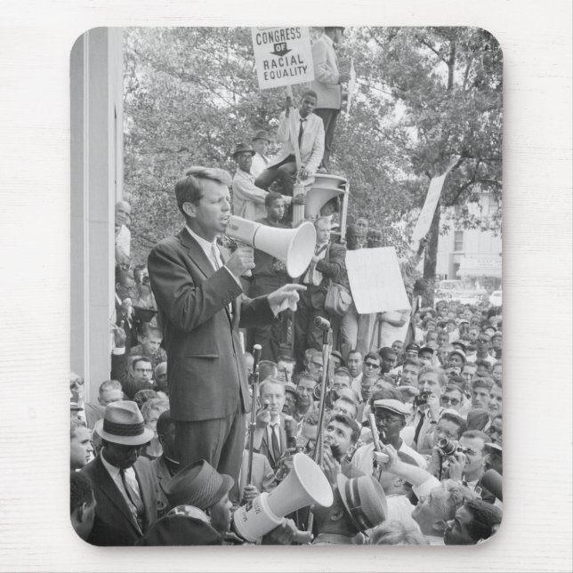 Sen. Robert Kennedy Campaigning for US President   Mouse Pad (Front)