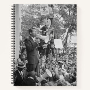 Sen. Robert Kennedy Campaigning for US President   Notebook