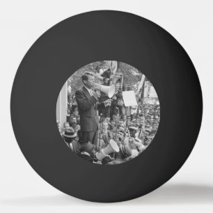 Sen. Robert Kennedy Campaigning for US President   Ping Pong Ball