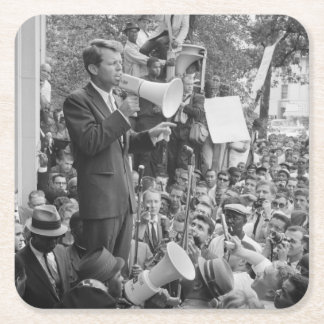 Sen. Robert Kennedy Campaigning for US President Square Paper Coaster