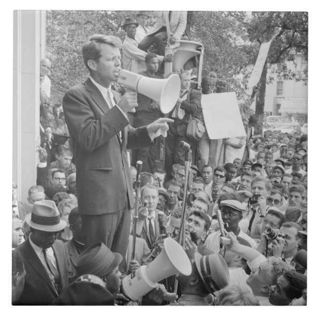 Sen. Robert Kennedy Campaigning for US President   Tile (Front)