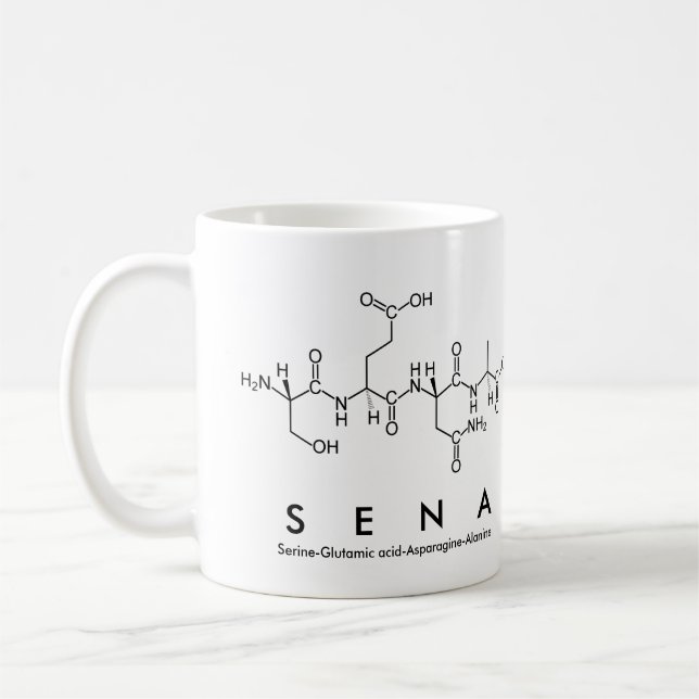 Sena peptide name mug (Left)