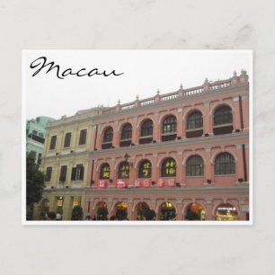 senado square colours postcard