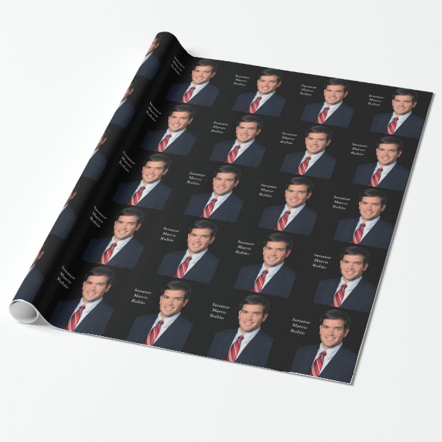 Senator Marco Rubio Wrapping Paper (Unrolled)