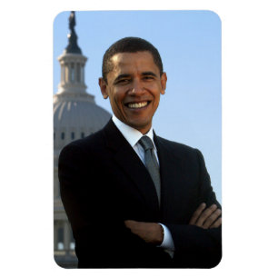 Senator Portrait, American President Barack Obama Magnet
