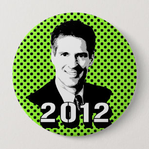 SENATOR SCOTT BROWN 4 INCH ROUND BUTTON