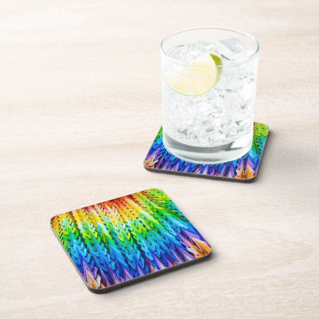 Senbazuru or one thousand origami cranes coaster (Right Side)