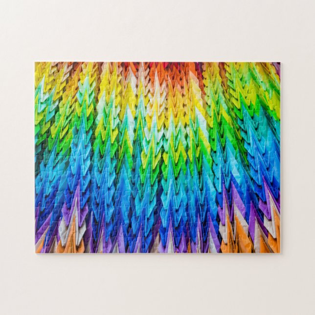 Senbazuru or one thousand origami cranes jigsaw puzzle (Horizontal)