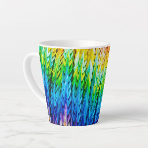 Senbazuru or one thousand origami cranes latte mug