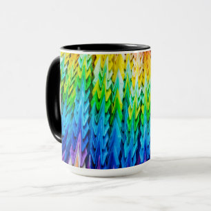 Senbazuru or one thousand origami cranes mug