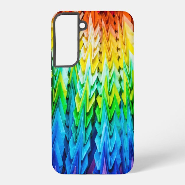 Senbazuru or one thousand origami cranes samsung galaxy s22+ case (Back)