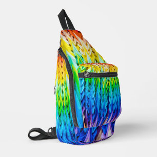 Senbazuru or one thousand origami cranes sling bag