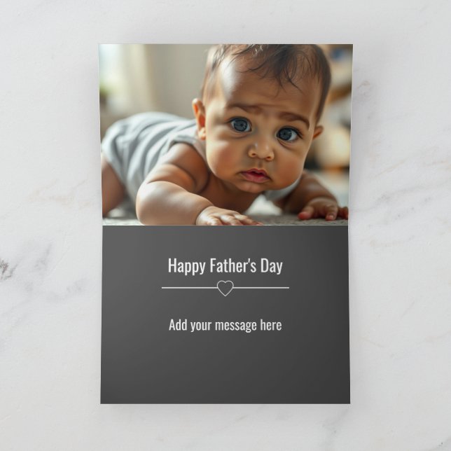 Send a Custom Photo Fathers Day Card (Inside)