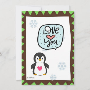 Send a cute animal Penguin card to a loved one. 