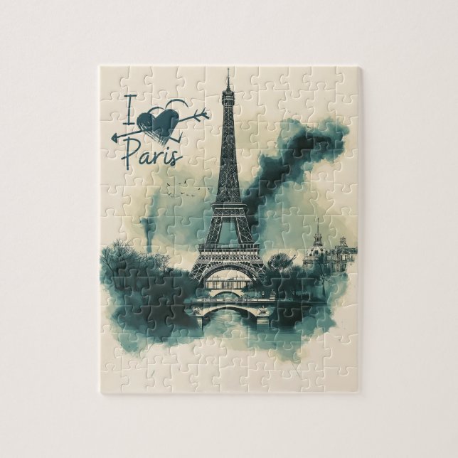 Send a Piece of Paris with You - Eiffel Tower Jigsaw Puzzle (Vertical)