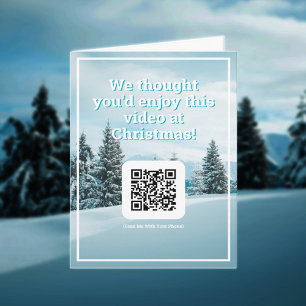 Send a Video by QR Code on a Christmas Card