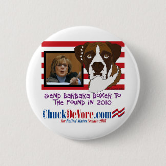 Send Barbara Boxer to the Pound in 2010 2 Inch Round Button