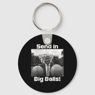 Send In Big , President Trump And Doge Keychain