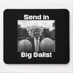 Send In Big , President Trump And Doge  Mouse Pad