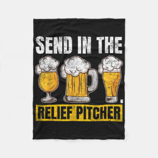 Send In The Relief Pitcher Fleece Blanket