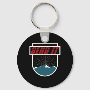 Send It T Shirt Men Women Kids Skiing Snowboarding Keychain