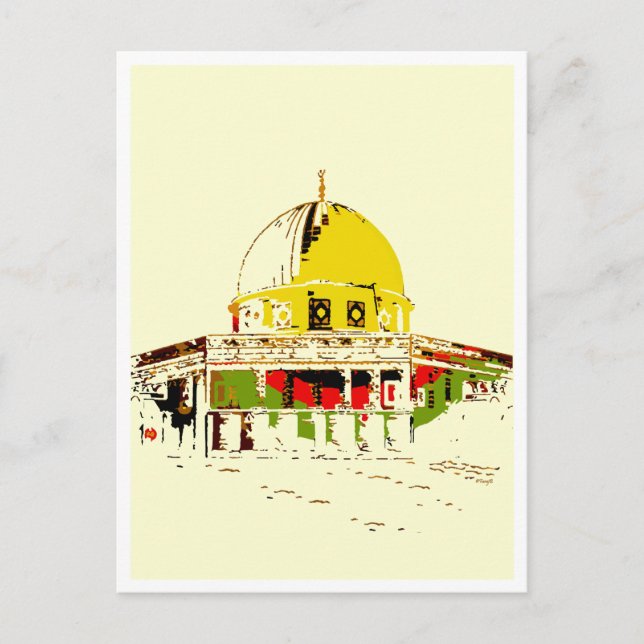 Send Jerusalem's Glory: Dome of the Rock Postcard (Front)
