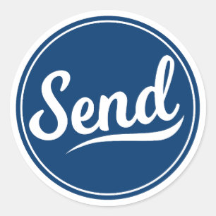 Send Logo Classic Round Sticker