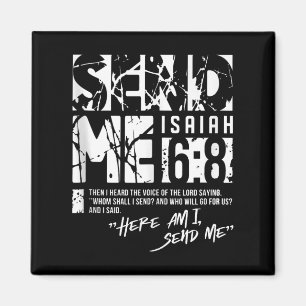 Send Me Isaiah 6-8 Christian, Here Am I Send Me Ta Magnet