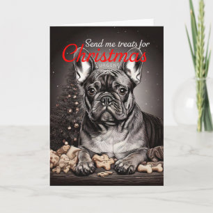 Send mit Treats for Christmas. Urgent.  Holiday Card