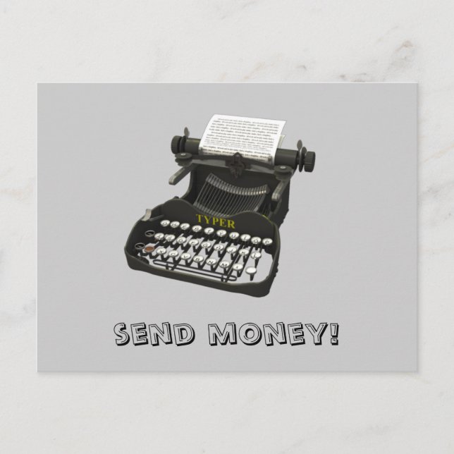 Send money! Postcard (Front)