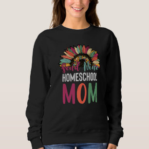 Send Nine Homeschool Mom Sunflower Mothers Day Hom Sweatshirt