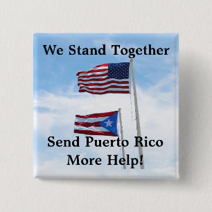 Send Puerto Rico more help Hurricane Disaster Pin