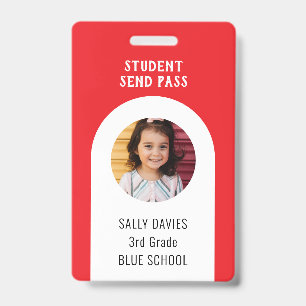 SEND Student Support Pass Photo Info Badge