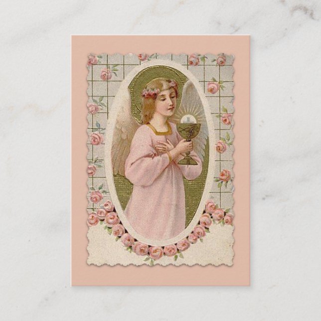 Send Your Guardian Angel to Mass Holy Card (Front)