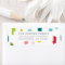 SENDER ADDRESS modern bold bright colourful dabs